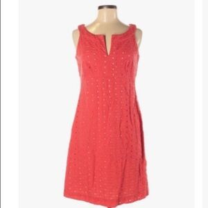 Donna Ricco Coral Knee Length Short Sleeve Casual Dress Size 8